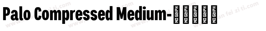 Palo Compressed Medium字体转换